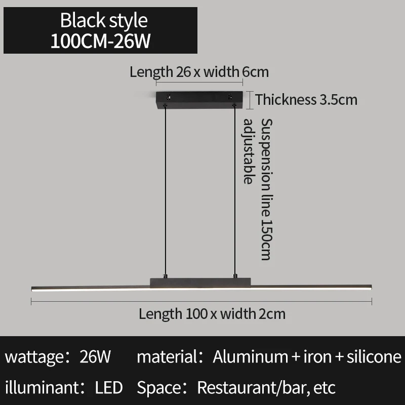 100CM BLACK