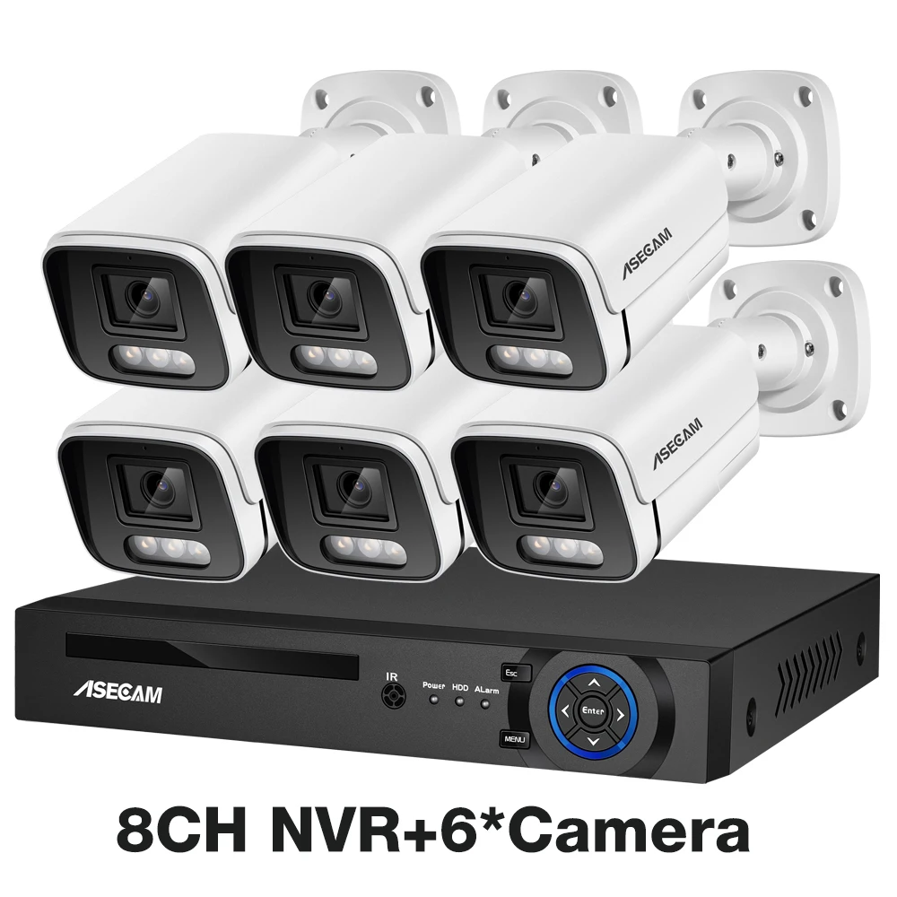 8CH NVR and 6 Camera